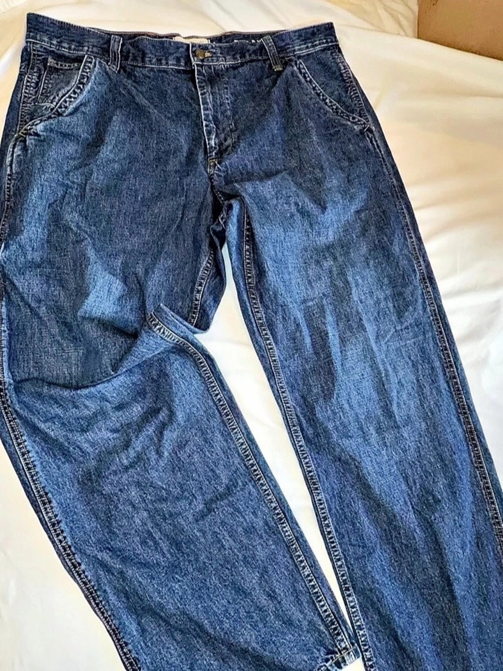 Madewell Men’s 40x34 Utility Carpenter Jeans Blue Denim 100% Cotton Workwear